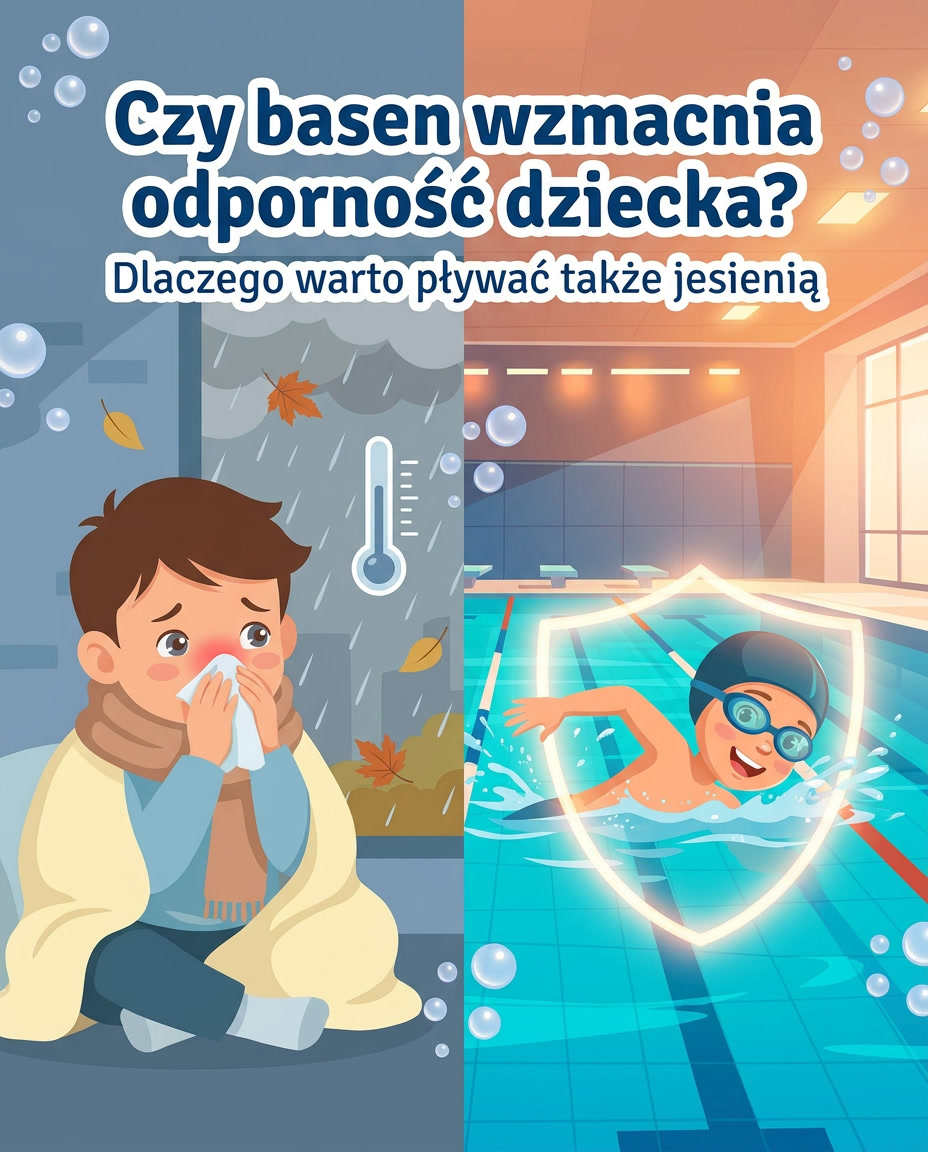 Czy basen wzmacnia odporność dziecka? Dlaczego warto pływać także jesienią – poradnik i fakty dla rodziców